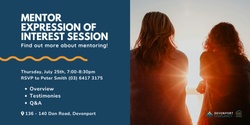 Banner image for Mentor Expression of Interest Session