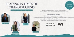 Banner image for Leading in Times of Change & Crisis