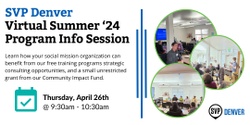 Banner image for SVP Denver Summer '24 Program Info Session