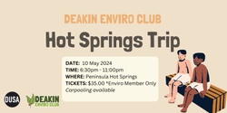 Banner image for Enviro Club Hot Springs Trip