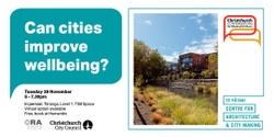 Banner image for Can cities improve wellbeing?