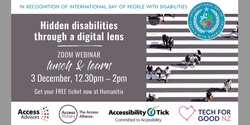 Banner image for Free Webinar - Not All Disabilities are Visible - IDPWD