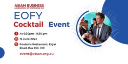 Banner image for ABAW EOFY Cocktail Networking 