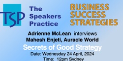 Banner image for Business Success Strategies -Secrets of Good Strategy 