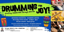 Banner image for DRUMMING for JOY - Connection Through Rhythm