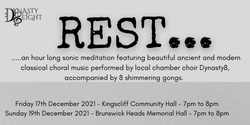 Banner image for REST: Dynasty8 Chamber choir Brunswick Heads Rescheduled to Sunday 19th December 2021