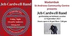 Banner image for Jeb Cardwell Band Friday Night Live@St Andrews