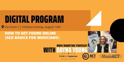 Banner image for Digital Program: How to Get Found Online (SEO Basics for Musicians)