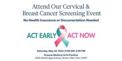 Banner image for Free Breast & Cervical Cancer Testing Event - No Insurance Needed