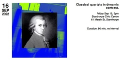 Banner image for Contra Mozart: Classical quartets in dynamic contrast