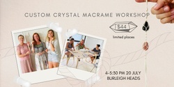 Banner image for Fun Full Moon Crystal Macrame Workshop