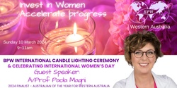 Banner image for BPW WA International Candle lighting and International Women's Day 2024