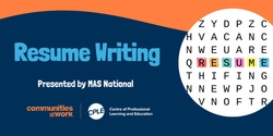 Banner image for MAS National - Resume Writing 