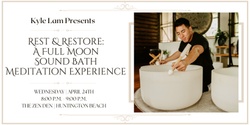 Banner image for Rest & Restore: A Full Moon Sound Bath Meditation Experience + CBD (Huntington Beach)