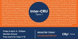 Banner image for Inter-CRU Inner West: Meriden