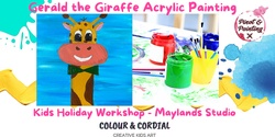 Banner image for Colour & Cordial Kids Holiday Art - Giraffe @ Maylands Studio