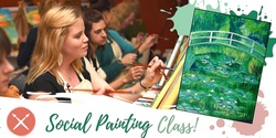 Banner image for Paint & Sip Event: Monet's Japanese Bridge 06/06/23