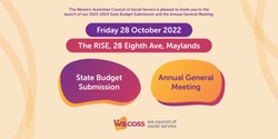 Banner image for State Budget Submission Launch and Annual General Meeting 