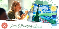 Banner image for Paint & Sip Event: Van Gogh's Starry Night 27/06/2023