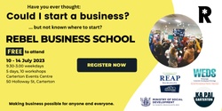 Banner image for Rebel Business School, Wairarapa Rangatahi 2023