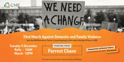 Banner image for 33rd March Against Domestic and Family Violence