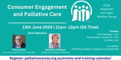 Banner image for PalliCHAT Hot Topic: Consumer Engagement and Palliative Care