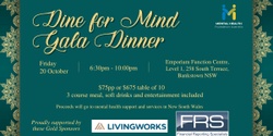 Banner image for Dine for Mind Gala Dinner NSW 2023