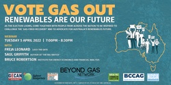 Banner image for Vote Gas Out: Renewables are our future