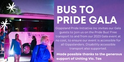 Banner image for PRIDE GALA BUS - Saturday June 3rd 2023