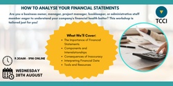 Banner image for How to Analyse Your Financial Statements