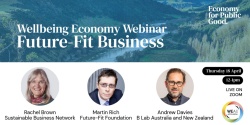 Banner image for Wellbeing Economy Webinar - Future-Fit Business