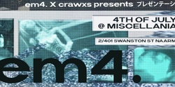 Banner image for ++TICKETS STILL AVAILABLE ON DOOR++ em4.