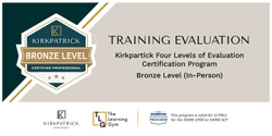 Banner image for Kirkpatrick Four Levels® Evaluation Certification Program – Bronze Level (in-person)