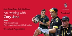 Banner image for Scots College Rugby Club - An Evening with Cory Jane