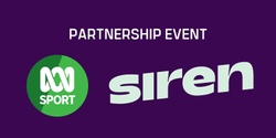 Banner image for ABC Sport & Siren Sport Networking Night