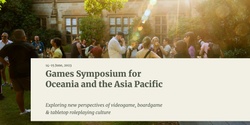Banner image for Games Symposium for Oceania and the Asia Pacific