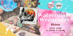 Banner image for Rhino - Watercolour Wednesday @ The Guildford Hotel