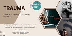 Banner image for Trauma - What it is and what are the impacts