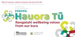 Banner image for Hauora Tū: Rangatahi Wellbeing Voices
