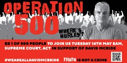 Banner image for Protect Military Whistleblower David McBride #Operation500