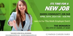 Banner image for Ogden Community Job Fair 4/30/24 – 60+ Hiring Companies in one location