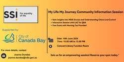 Banner image for My Life My Journey Community Information Session 