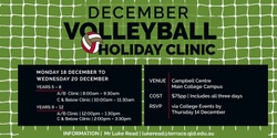 Banner image for Volleyball December Holiday Clinics