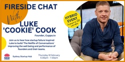 Banner image for Fireside Chat with Luke 'Cookie' Cook founder of Cuppa.tv