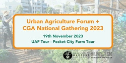 Banner image for Sydney UAF Tours - Pocket City Farms Tour