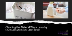 Banner image for Cleaning the Natural Way - Laundry