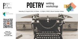 Banner image for Poetry Writing Workshop (Mount Gambier)