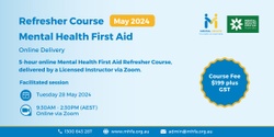 Banner image for Refresher Online Mental Health First Aid Course - May 2024