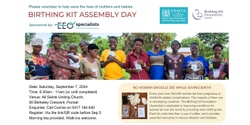 Banner image for Birthing Kit Assembly Day - 7 Sept 2024