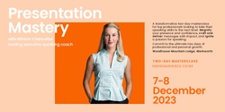 Banner image for Masterclass in Presentation Mastery with Miriam Chancellor